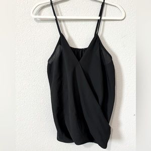 Framcesca’s Black Crossover Adjustable Thin Strap Tank Top Women’s Medium